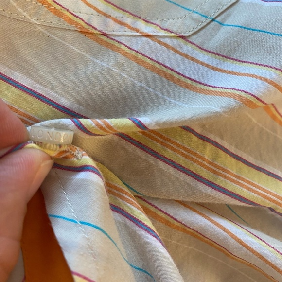 Pepe Jeans Kids stripped Collared Long Sleeve Cotton Shirt - size small boys - Picture 3 of 10